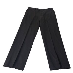 Brooks Brothers MADISON FIT Black WOOL Dress Pants Men's Casual Office 34x30